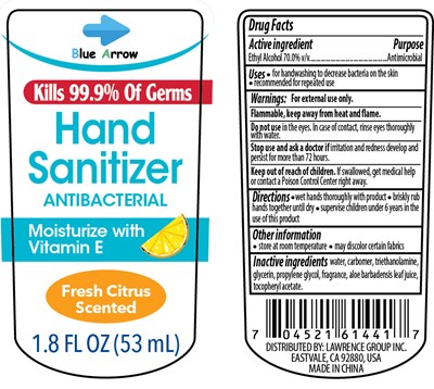 BLUE ARROW HAND SANITIZER 1.8OZ 70vv.jpg Image - BLUE ARROW HAND SANITIZER 1.8OZ 70vv